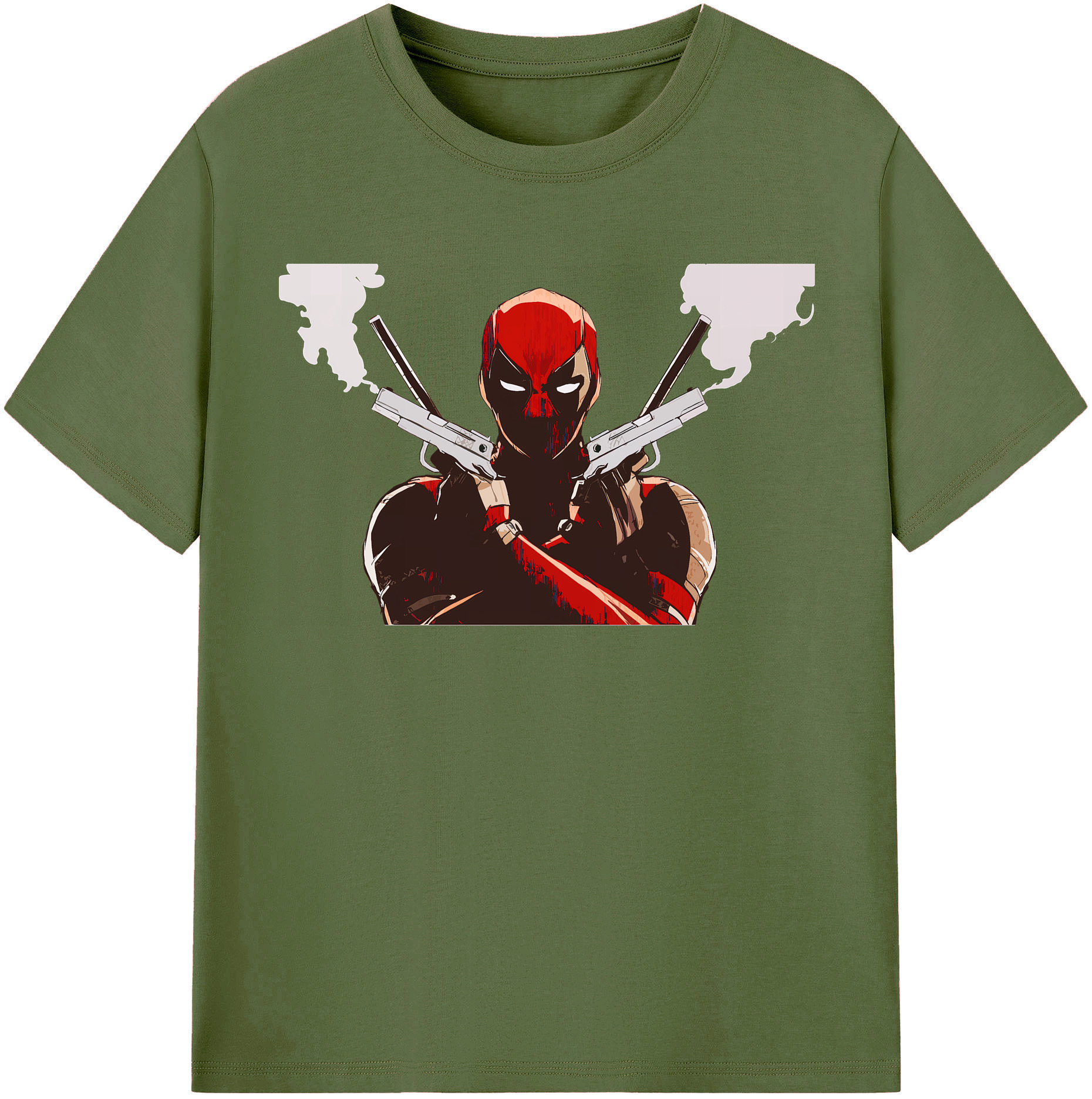 （画像用） Deadpool デッドプール 綿100％半袖Tシャツ（フロントプリント）